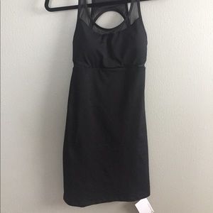 Black spandex Fabletics Cut-Out Dress